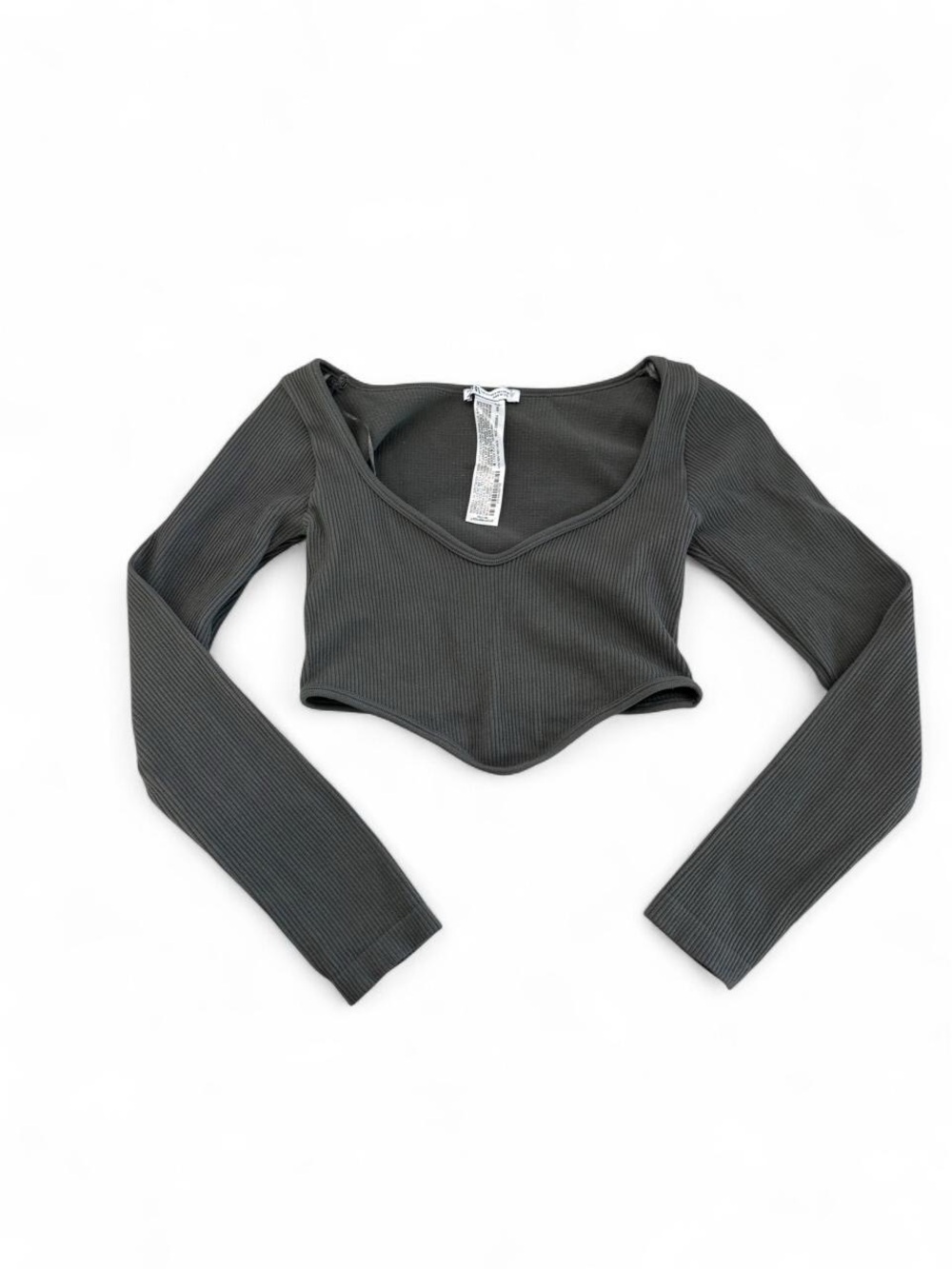 Zara Ribbed Corset Crop Top